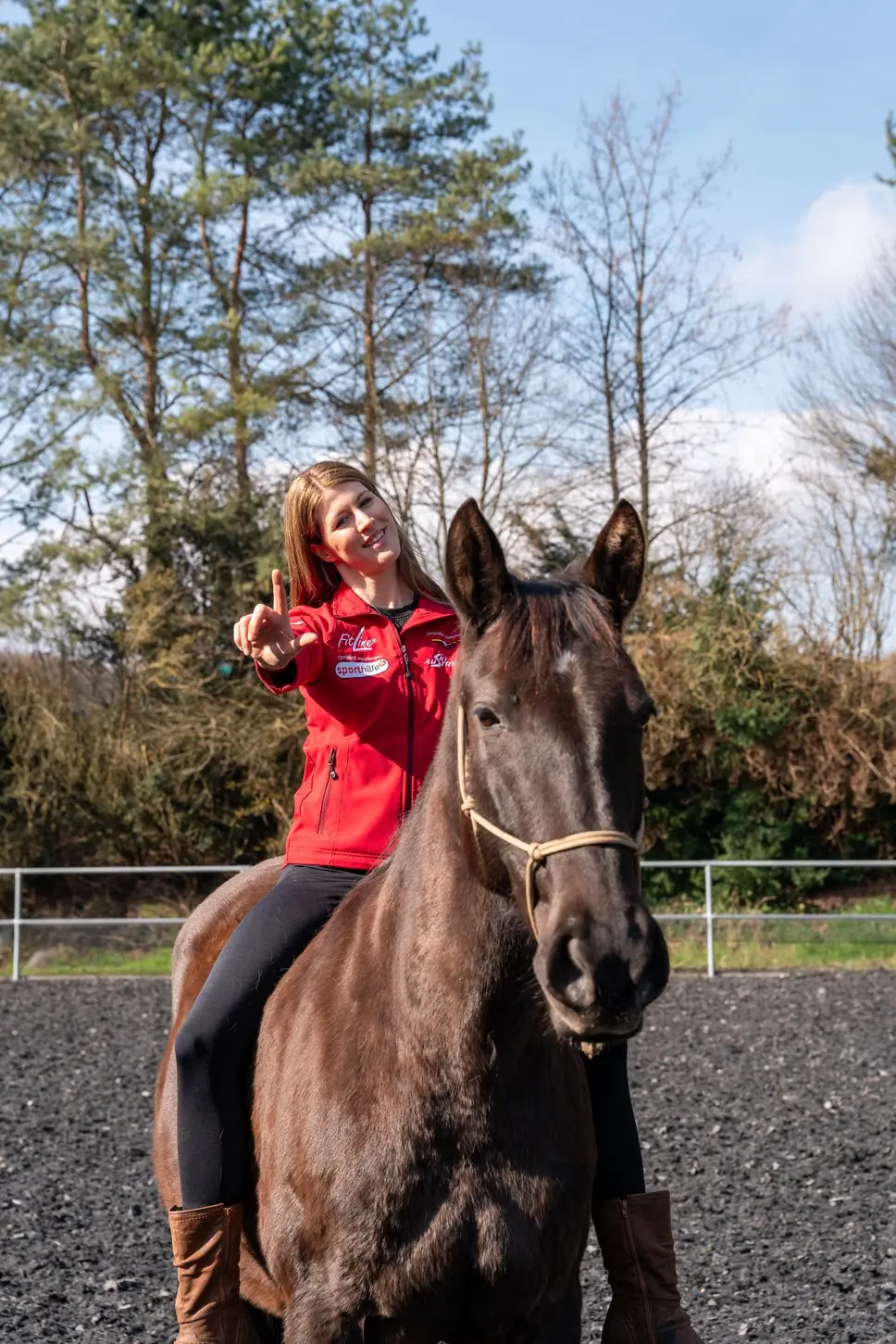 Drita Wielandt mit Pferd